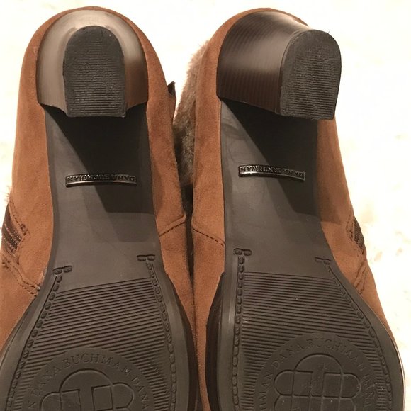 DANA BUCHMAN Faux Fur Fashion Ankle Boots Size 6,5 - Picture 4 of 8